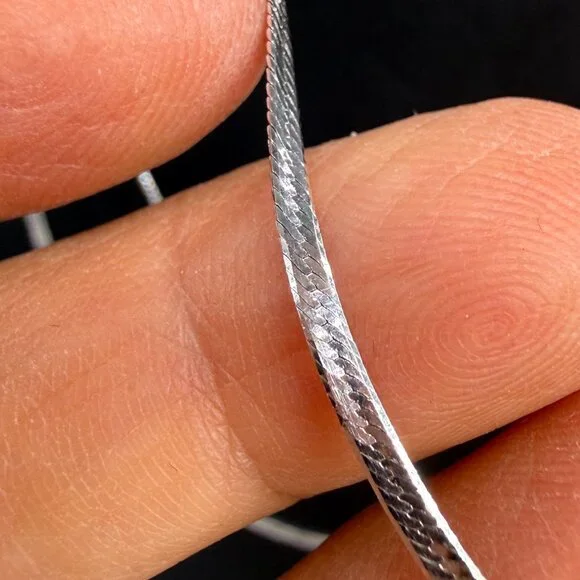 Milaan Women's Necklace Triple Strand Sterling Silver 60 inches NWT